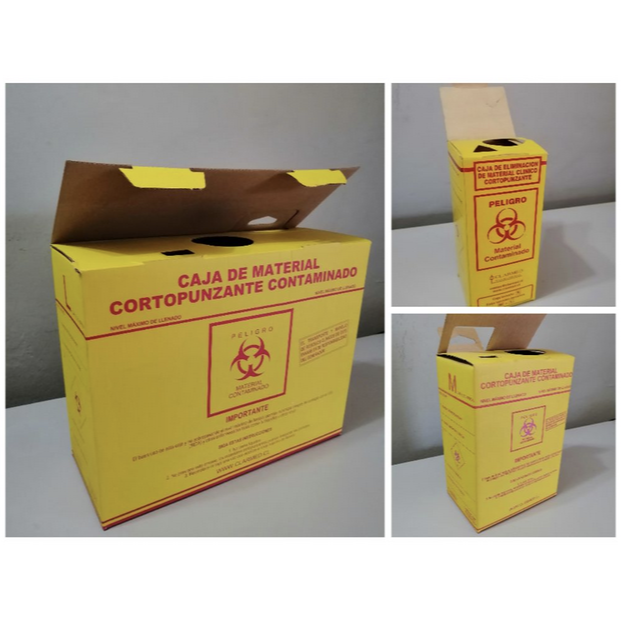 Cajas para eliminación material contaminado de cartón