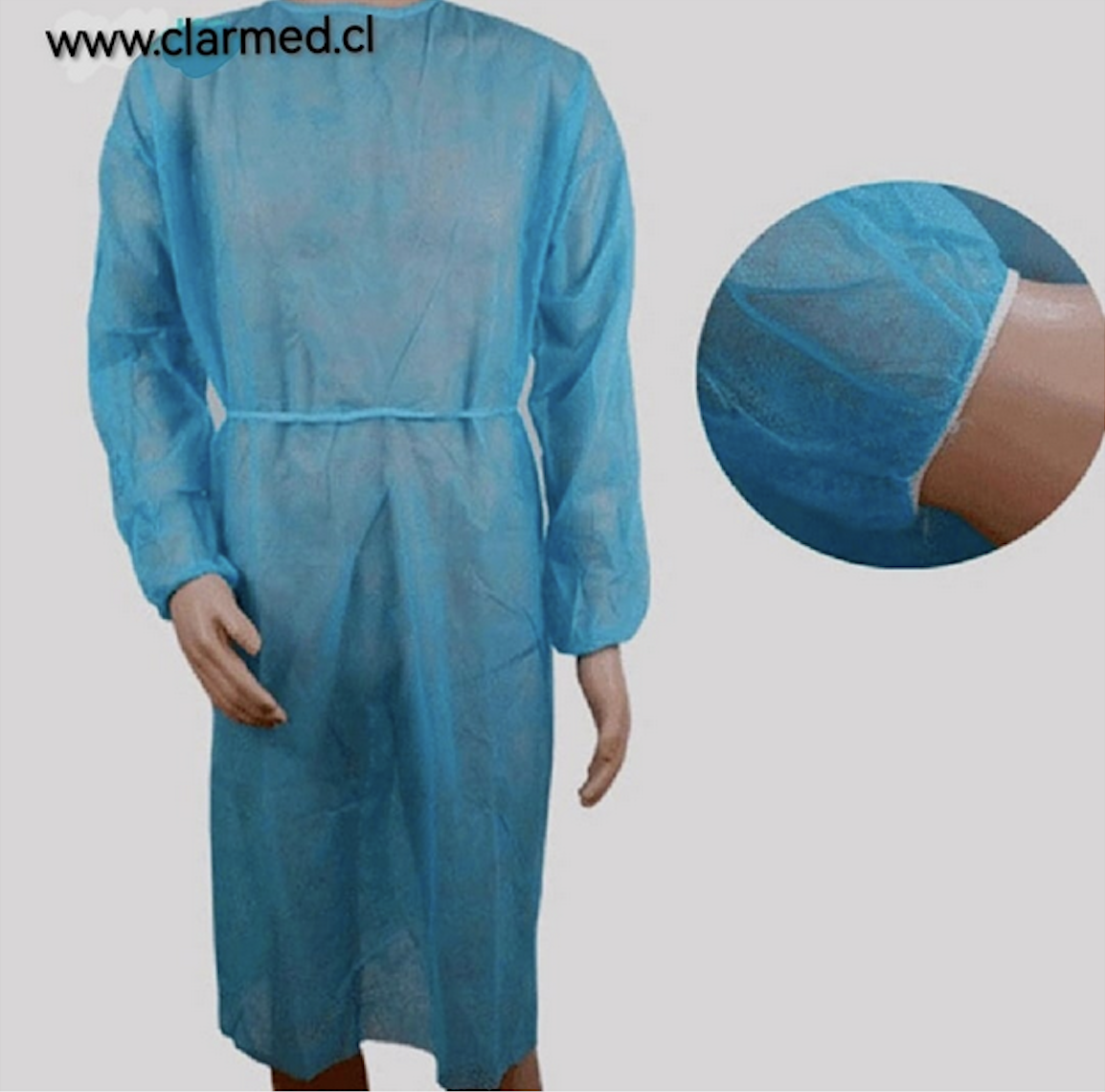 Batas de aislamiento desechables