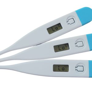 Comprar Termómetro Digital de Punta Rígida en caja de 10 unidades. Medición rápida, precisa y confiable para clínicas y hogar.