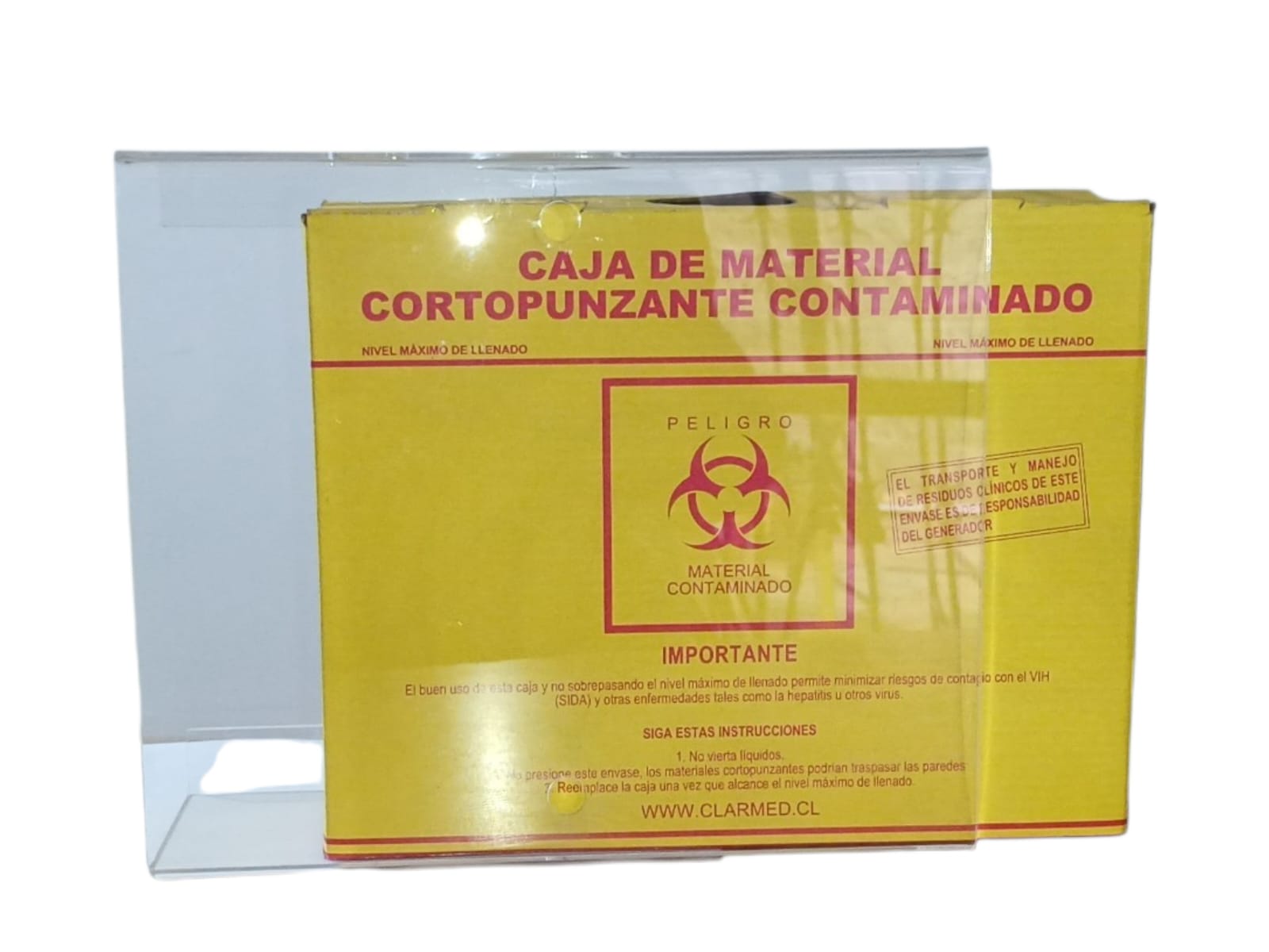 Soporte Acrílico para Caja de Desecho 7 Litros | REAS