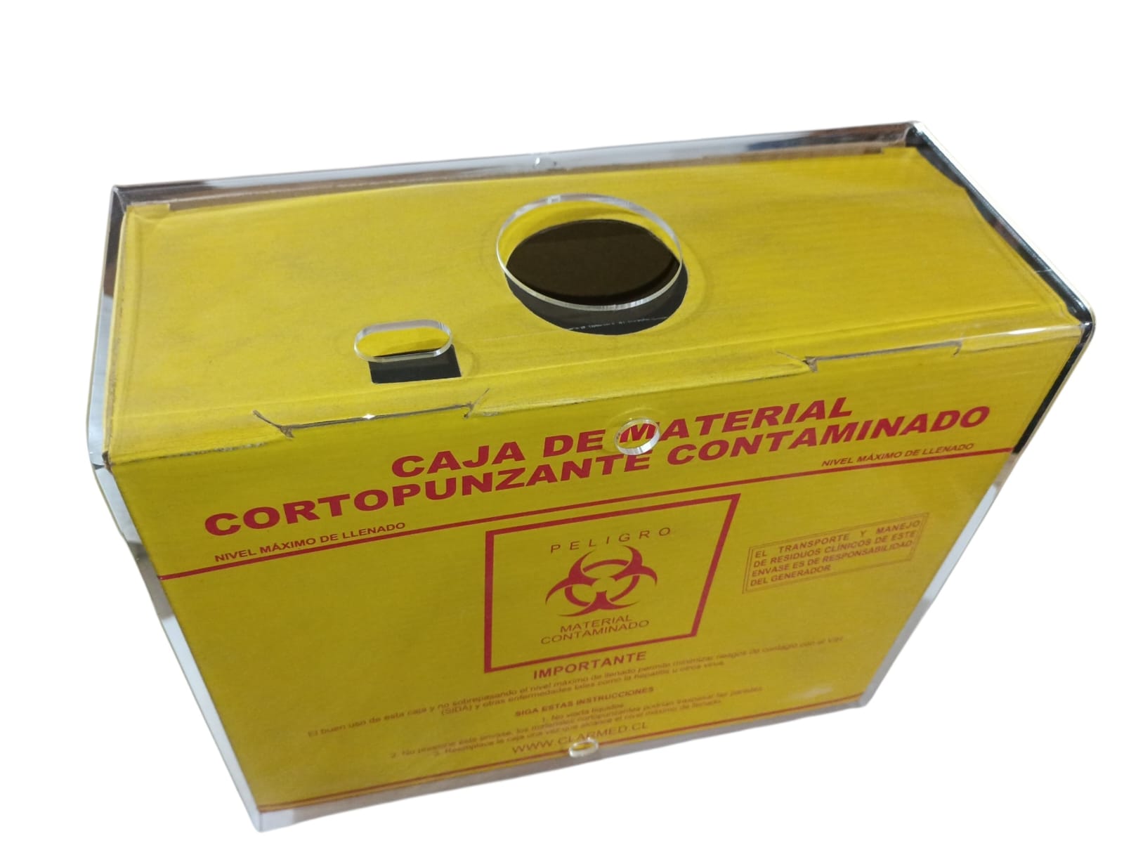 Soporte Acrílico para Caja de Desecho 7 Litros | REAS