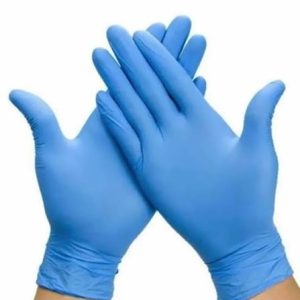 Guantes de Nitrilo Celeste sin Polvo | Caja 100 u. y Mayorista 1000 u.